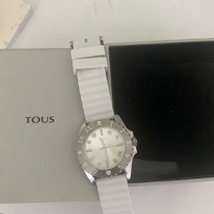Tous white watch, almost brand new
